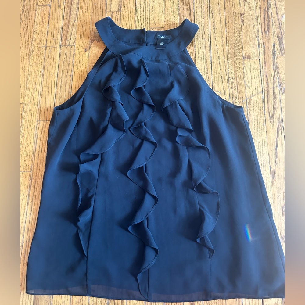 Ann Taylor Black top size 12